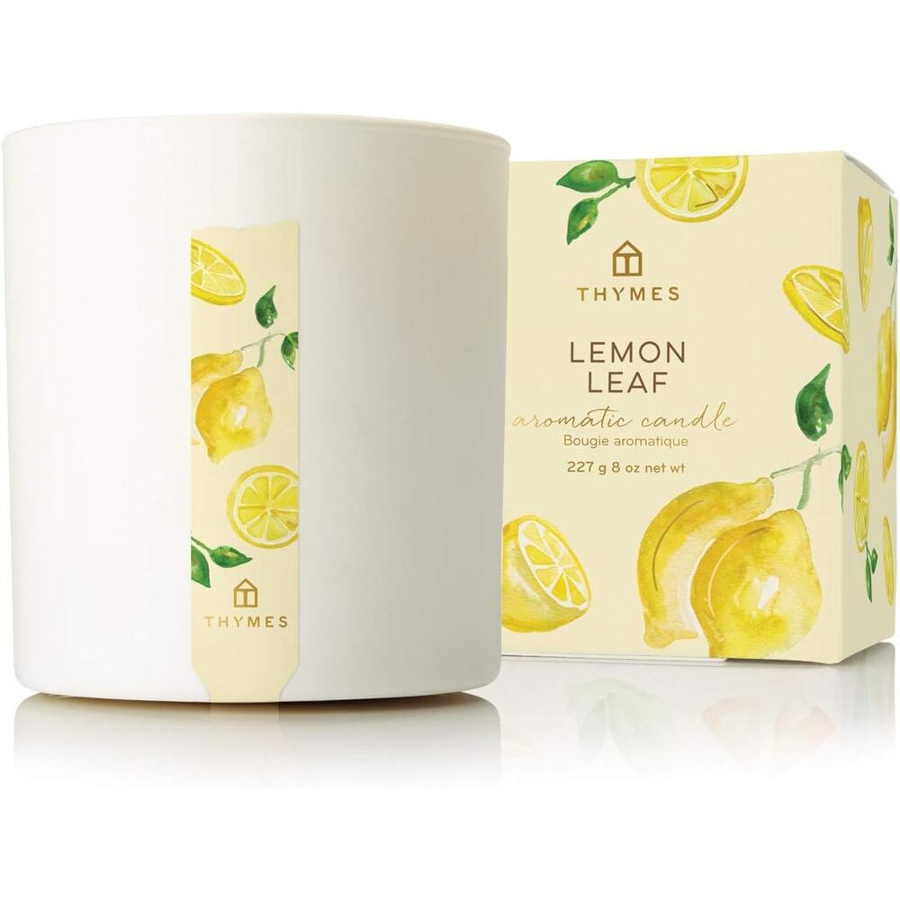 NEW! Thymes Lemon Leaf Candle - 8 Oz - Scented‎ Candle